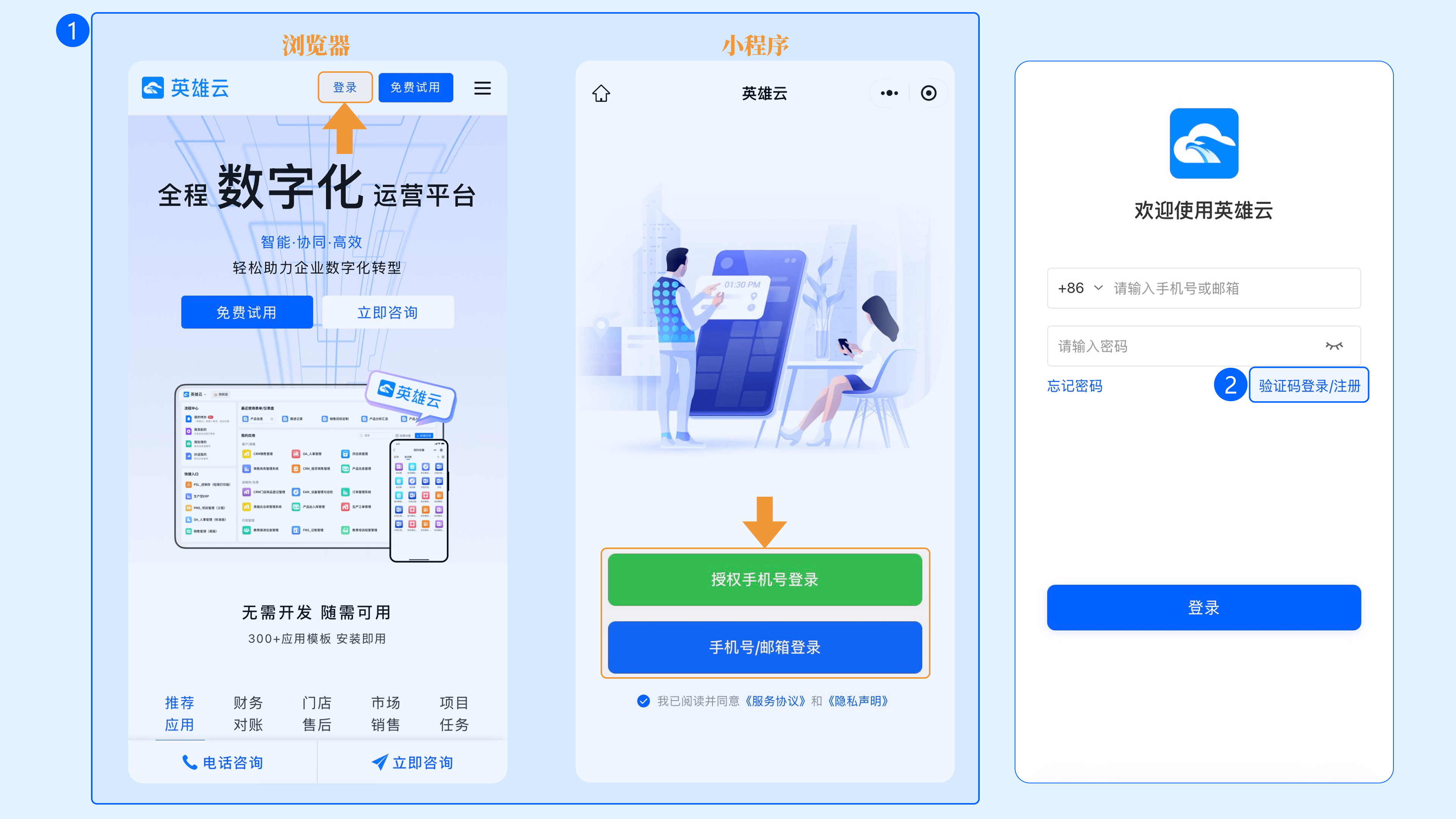 移动端入口