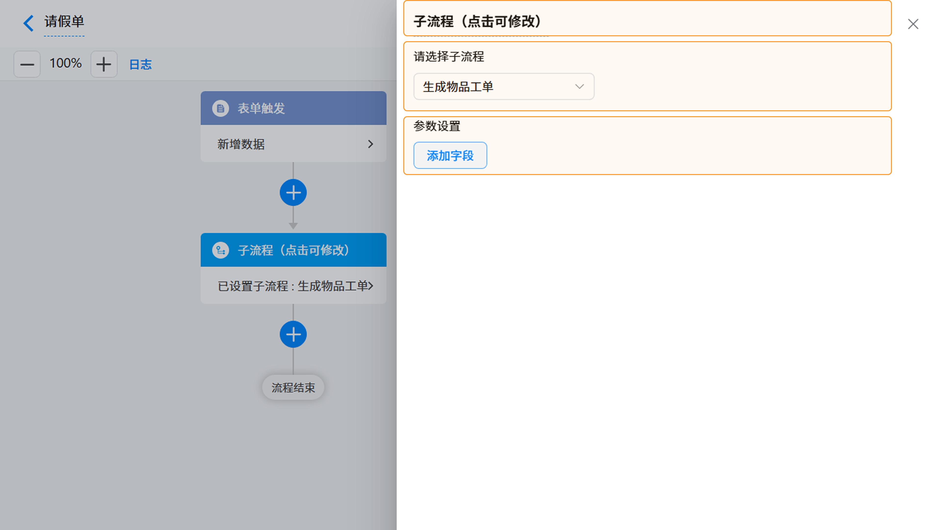 演示图片：子流程节点